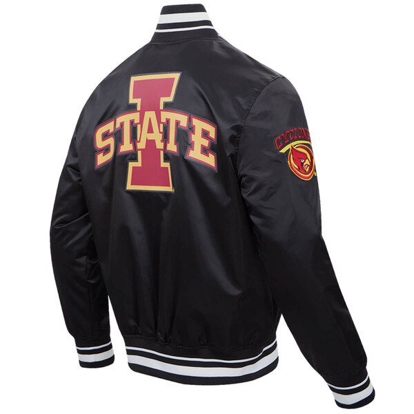 Pro Standard Iowa State Black Satin Jacket